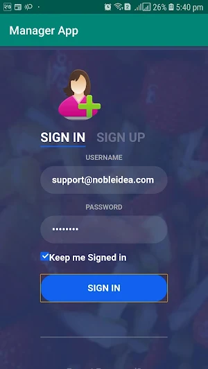 Belvedere Manager App Screenshot 1