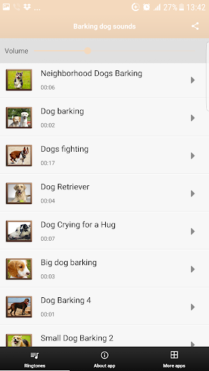 Barking Dog Sounds Ringtones Screenshot 2