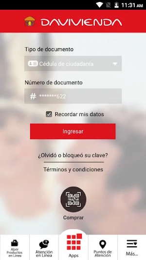 Davivienda Móvil Screenshot 0