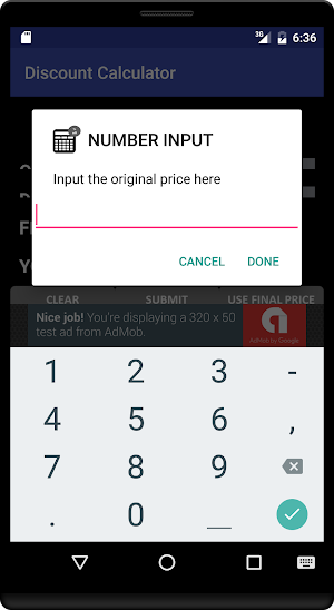 Discount Calculator Screenshot 1
