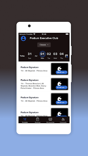 Podium Member App screenshot 3