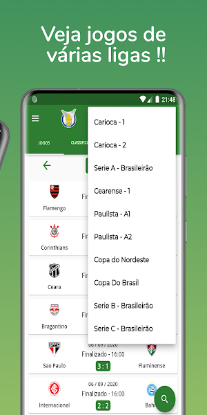 Brasileirão Série A - Tabela e resultados ao vivo Screenshot 1