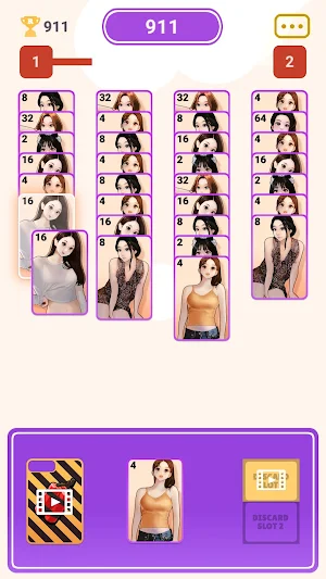 Sexy 2048 girls: card merge Screenshot 3