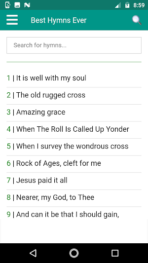 Best Hymns Ever (audio offline) Screenshot 0