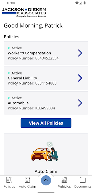 Jackson Dieken MobileInsured Screenshot 1