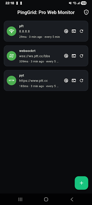PingGrid: Pro Web Monitor Screenshot 0