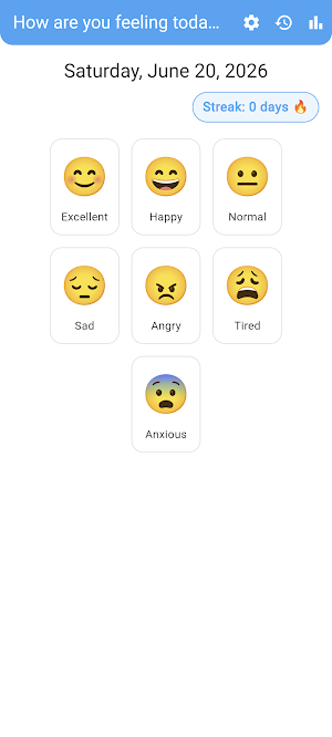 Daily Mood Tracker Screenshot 1