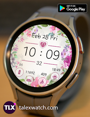 Aquarelle Watch Face Screenshot 0