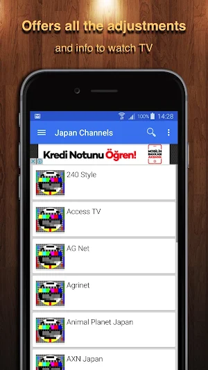 TV Japan Channel Data Screenshot 0
