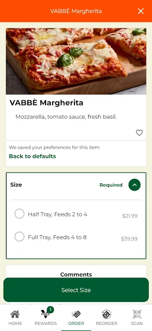 VABBÈ Pizza Screenshot 3