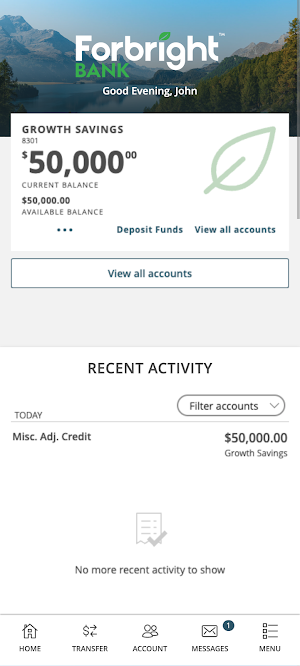 Forbright Bank Screenshot 1