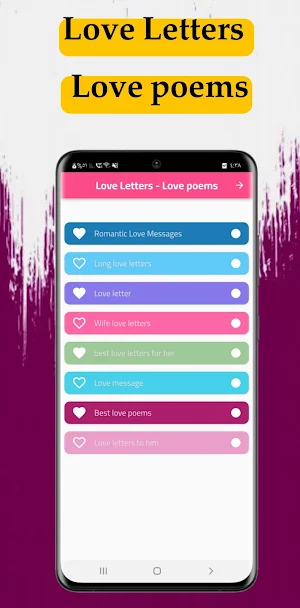 Love Letters - Love poems Screenshot 0