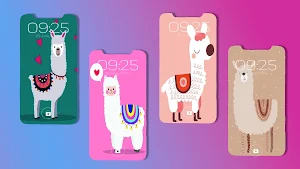 Cute Alpaca Llama Wallpaper Screenshot 1
