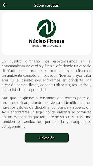 NUCLEO FITNESS Screenshot 2
