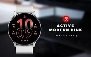 Active Modern Pink Watch Face Screenshot 0