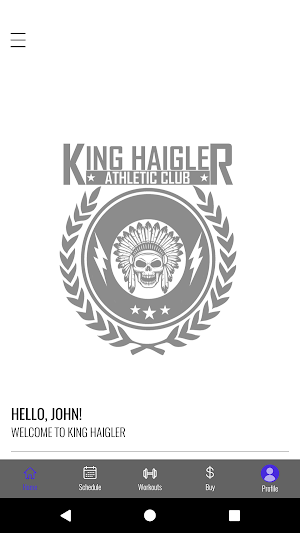 King Haigler Athletic Club Screenshot 1