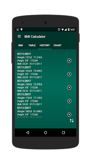 BMI Calculator Screenshot 2
