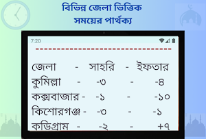 নামাজ রোজার চিরস্থায়ী সময়সুচি Screenshot 3