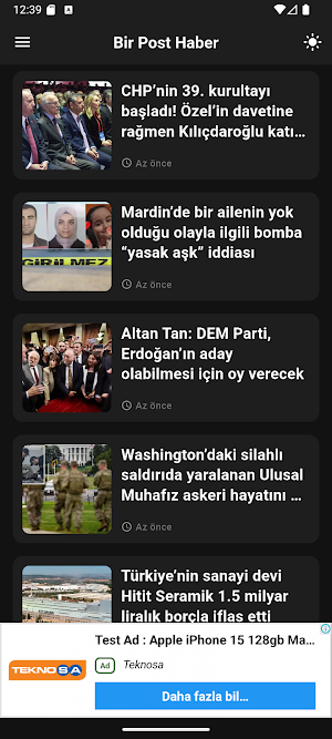 Bir Post Haber - Son Dakika Screenshot 3