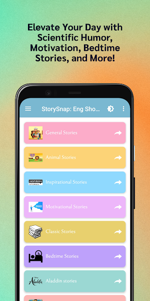 StorySnap: Eng Short Stories Screenshot 1