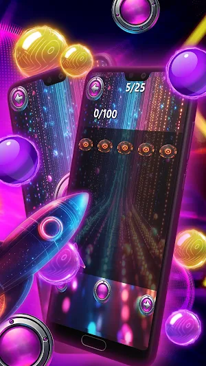 Neon Flight: Plink Stars Screenshot 2