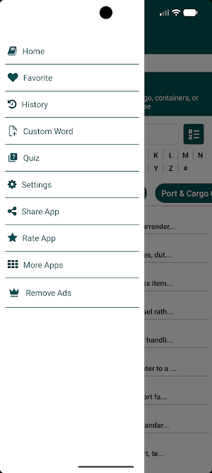 Ports-Logistics Terms Glossary Screenshot 3