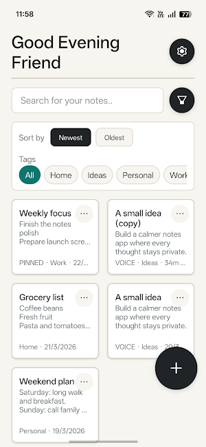 Local Notes: Notepad & Voice Screenshot 3