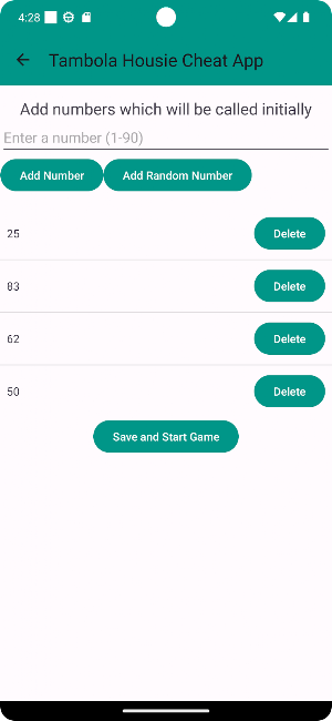 Tambola Cheat App Screenshot 2