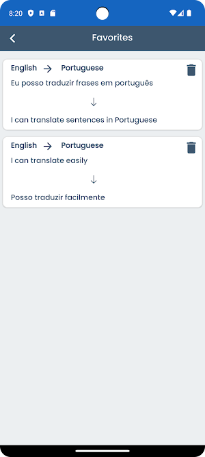 English Portuguese Translator Screenshot 2