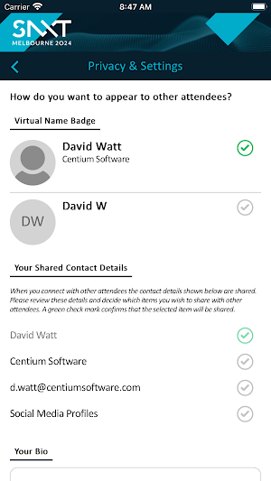 SportNXT Delegate App Screenshot 3