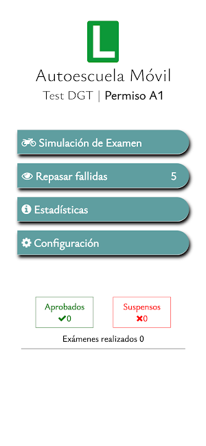 Autoescuela Permiso A Test DGT Screenshot 0