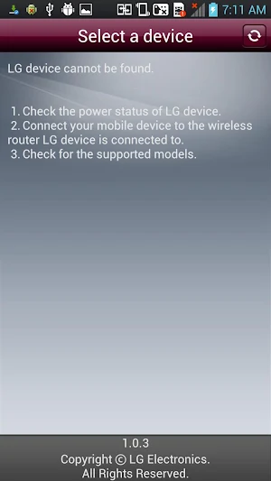 LG AV REMOTE Screenshot 1