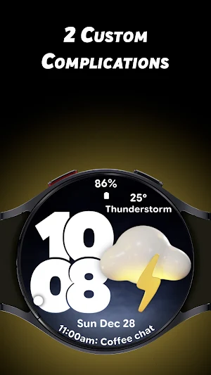 Bold Weather - Watch face Screenshot 3