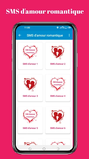 SMS d'amour romantique 2024 Screenshot 0