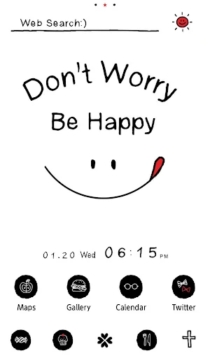 Don't Worry Be Happy Theme Screenshot 0