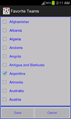 Football Fixtures Screenshot 2