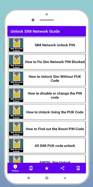 Unlock SIM Network Guide Screenshot 2