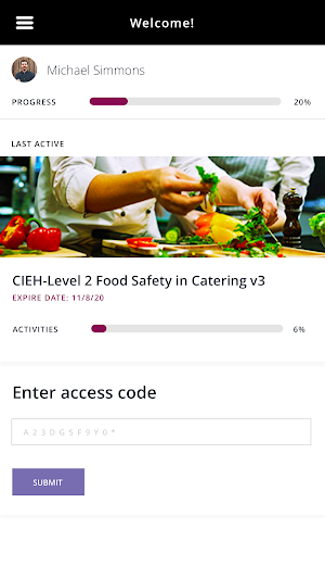 CIEH e-Learning Screenshot 0