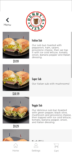 Benny's Pizza Carryout Screenshot 2