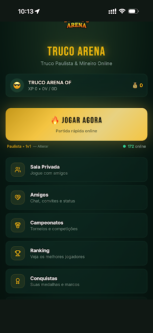 Truco Online Paulista  Mineiro Screenshot 1