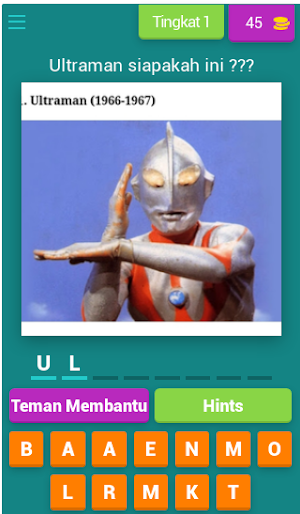 Tebak gambar nama ultraman Screenshot 0