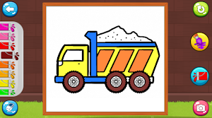 Coloring big dump truck Screenshot 0