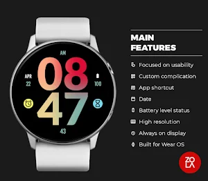 Big Tropical Dusk Watch Face Screenshot 1