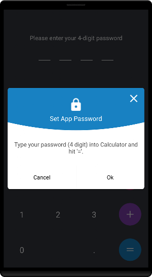 Calculatrice coffre-fort Screenshot 0