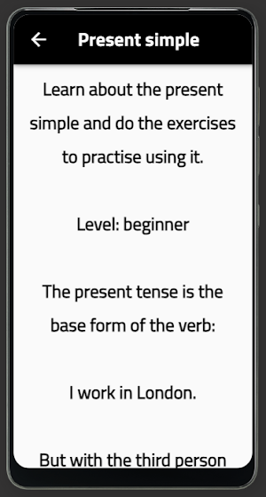 present simple Screenshot 1