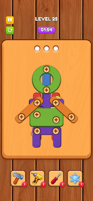 Woody Unscrew Puzzle Screenshot 0
