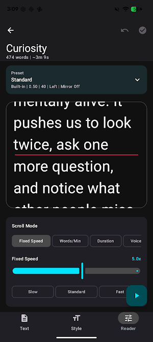 EyeLine Teleprompter Screenshot 0