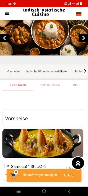 Indisch Asiatische Cuisine Screenshot 1