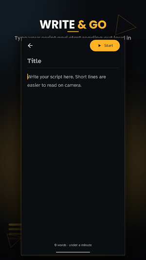 Floating Teleprompter Camera Screenshot 1