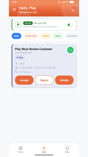 Go Ac Partner Screenshot 1